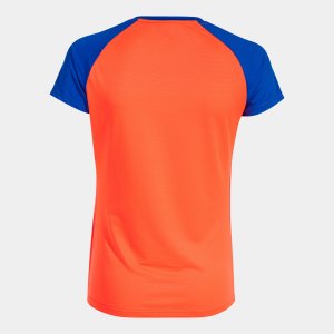 JOMA ELITE X SHORT SLEEVE T-SHIRT FLUOR CORAL ROYAL