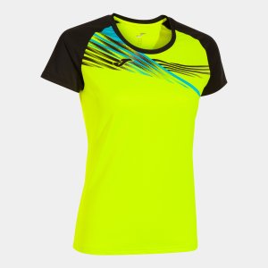 JOMA ELITE X SHORT SLEEVE T-SHIRT FLUOR YELLOW BLACK