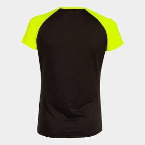 JOMA ELITE X SHORT SLEEVE T-SHIRT BLACK FLUOR YELLOW