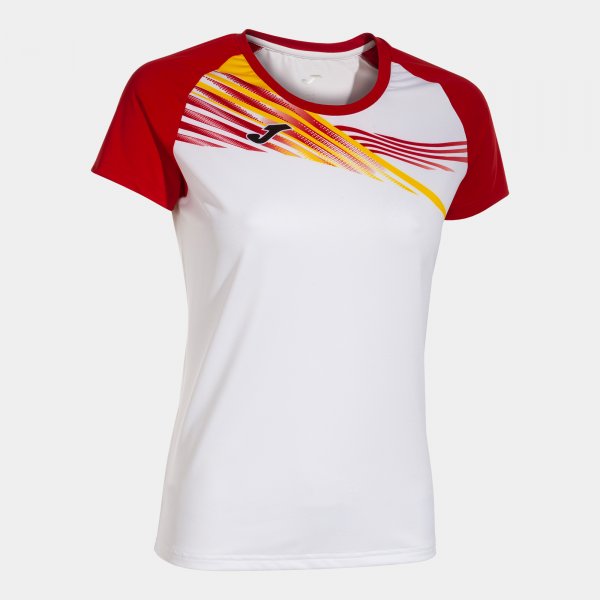 JOMA ELITE X SHORT SLEEVE T-SHIRT WHITE RED