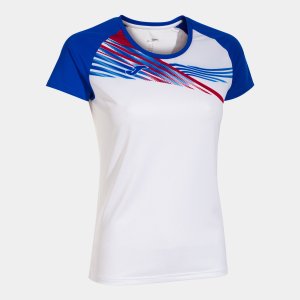 JOMA ELITE X SHORT SLEEVE T-SHIRT WHITE ROYAL