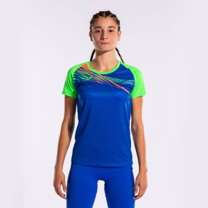 JOMA ELITE X SHORT SLEEVE T-SHIRT ROYAL FLUOR GREEN