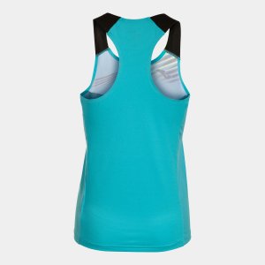 JOMA ELITE X TANK TOP FLUOR TURQUOISE BLACK