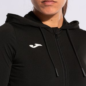 JOMA SCULPTURE II ZIP-UP HOODIE BLACK