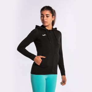 JOMA SCULPTURE II ZIP-UP HOODIE BLACK