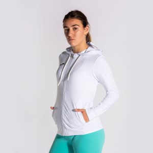 JOMA SCULPTURE II ZIP-UP HOODIE WHITE