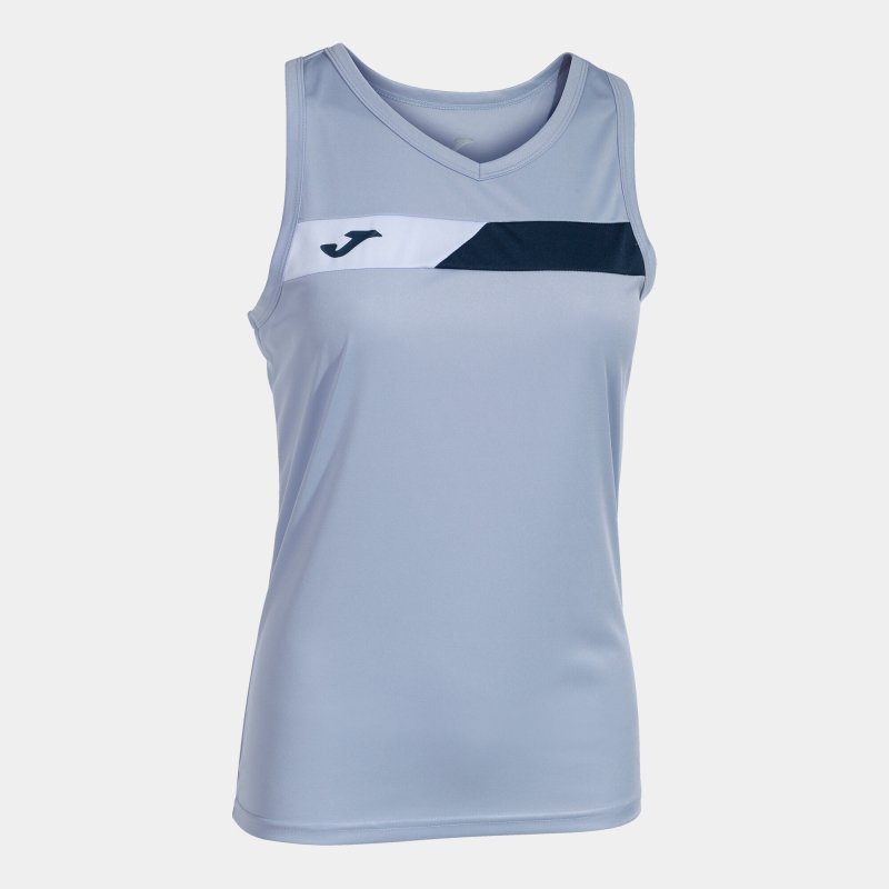 JOMA COURT SLEEVELESS SHIRT SKY BLUE NAVY WHITE