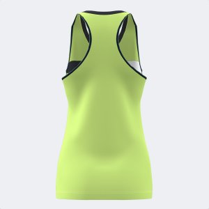 JOMA COURT SLEEVELESS SHIRT LIME BLACK WHITE