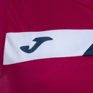JOMA COURT SLEEVELESS SHIRT CRIMSON NAVY WHITE
