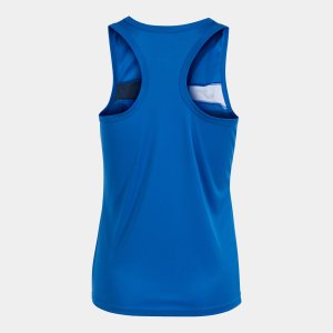 JOMA COURT SLEEVELESS SHIRT ROYAL NAVY WHITE