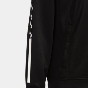 JOMA ECO SUPERNOVA ZIP-UP HOODIE BLACK FLUOR GREEN