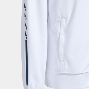 JOMA ECO SUPERNOVA ZIP-UP HOODIE WHITE NAVY