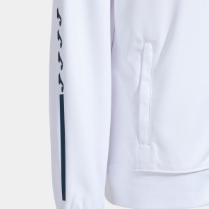 JOMA ECO SUPERNOVA ZIP-UP HOODIE WHITE NAVY