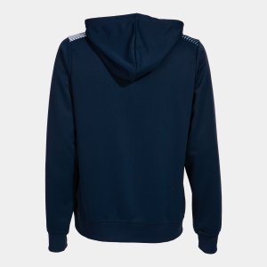 JOMA ECO SUPERNOVA ZIP-UP HOODIE NAVY WHITE