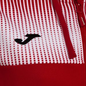 JOMA ECO SUPERNOVA ZIP-UP HOODIE RED WHITE