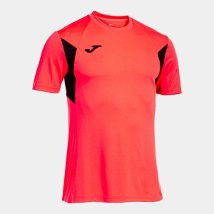 JOMA SHIRT SHORT SLEEVE WINNER III CORAL BLACK