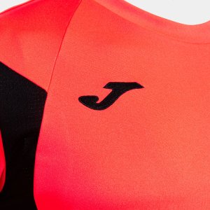 JOMA SHIRT SHORT SLEEVE WINNER III CORAL BLACK