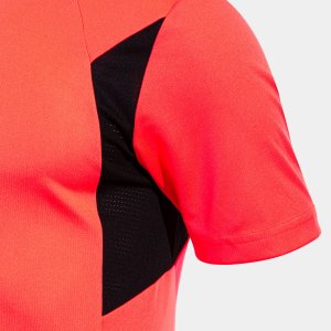 JOMA SHIRT SHORT SLEEVE WINNER III CORAL BLACK