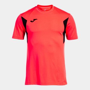 JOMA SHIRT SHORT SLEEVE WINNER III CORAL BLACK