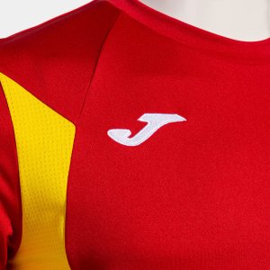 JOMA SHIRT SHORT SLEEVE WINNER III RED-YELLOW