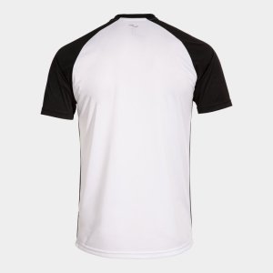 JOMA SHIRT SHORT SLEEVE MAN TIGER VI WHITE BLACK