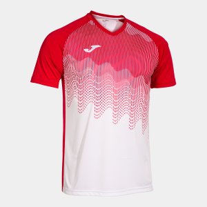 JOMA SHIRT SHORT SLEEVE MAN TIGER VI WHITE RED