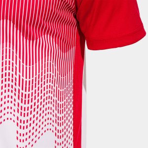 JOMA SHIRT SHORT SLEEVE MAN TIGER VI WHITE RED