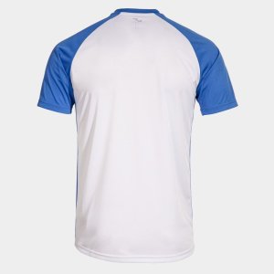 JOMA SHIRT SHORT SLEEVE MAN TIGER VI WHITE ROYAL BLUE