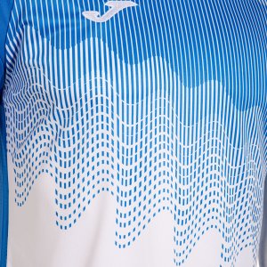 JOMA SHIRT SHORT SLEEVE MAN TIGER VI WHITE ROYAL BLUE