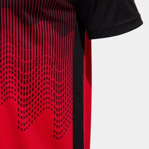JOMA SHIRT SHORT SLEEVE MAN TIGER VI RED BLACK