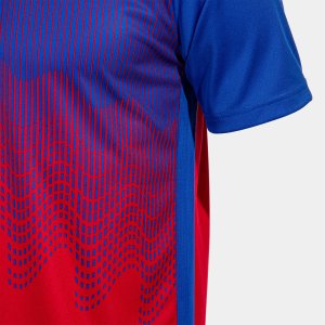 JOMA SHIRT SHORT SLEEVE MAN TIGER VI RED ROYAL BLUE