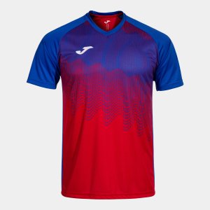 JOMA SHIRT SHORT SLEEVE MAN TIGER VI RED ROYAL BLUE