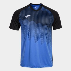 JOMA SHIRT SHORT SLEEVE MAN TIGER VI ROYAL BLUE BLACK