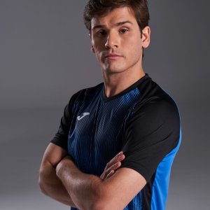 JOMA SHIRT SHORT SLEEVE MAN TIGER VI ROYAL BLUE BLACK