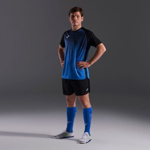 JOMA SHIRT SHORT SLEEVE MAN TIGER VI ROYAL BLUE BLACK