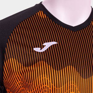 JOMA SHIRT SHORT SLEEVE MAN TIGER VI ORANGE BLACK